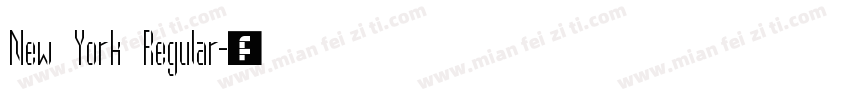 New York Regular字体转换